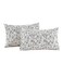 ECOCOTT 2 Pack Pillowcase King Size with White Black Floral Pillow Cases Set 100 Cotton King Pillow Covers Envelope Closure King 20x36