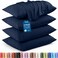 Utopia Bedding Standard Pillow Cases 4 Pack Envelope Closure Soft Brushed Microfiber Fabric Shrinkage and Fade Resistant Pillow Covers Standard Size 20 X 26 Inches Standard Navy