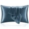 BEDELITE Satin Pillowcase for Hair and Skin Super Soft and Cooling Similar to Silk Pillow Cases 2 Pack with Envelope Closure Gift for Women Men20x26 Standard Size Bluesteel