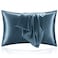 BEDELITE Satin Pillowcase for Hair and Skin Super Soft and Cooling Similar to Silk Pillow Cases 2 Pack with Envelope Closure Gift for Women Men20x26 Standard Size Bluesteel
