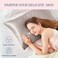 BEDELITE Satin Pillowcase for Hair and Skin Super Soft and Cooling Similar to Silk Pillow Cases 2 Pack with Envelope Closure Gift for Women Men20x30 Queen Size Rose Taupe