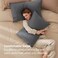 Bedsure King Size Pillow Cases Set of 2 Dark Grey Brushed Microfiber Pillowcases 2 Pack Super Soft Pillow Case Cover with Envelope Closure for Kids Wrinkle Fade Resistant 20x36 Inches