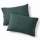 Bedsure King Size Pillow Cases Set of 2 Forest Green Brushed Microfiber Pillowcases 2 Pack Super Soft Pillow Case Cover with Envelope Closure for Kids Wrinkle Fade Resistant 20x36 Inches