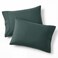 Bedsure King Size Pillow Cases Set of 2 Forest Green Brushed Microfiber Pillowcases 2 Pack Super Soft Pillow Case Cover with Envelope Closure for Kids Wrinkle Fade Resistant 20x36 Inches