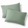 Bedsure King Size Pillow Cases Set of 2 Sage Green Brushed Microfiber Pillowcases 2 Pack Super Soft Pillow Case Cover with Envelope Closure for Kids Wrinkle Fade Resistant 20x36 Inches