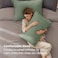 Bedsure King Size Pillow Cases Set of 2 Sage Green Brushed Microfiber Pillowcases 2 Pack Super Soft Pillow Case Cover with Envelope Closure for Kids Wrinkle Fade Resistant 20x36 Inches