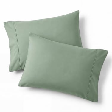 Bedsure King Size Pillow Cases Set of 2 Sage Green Brushed Microfiber Pillowcases 2 Pack Super Soft Pillow Case Cover with Envelope Closure for Kids Wrinkle Fade Resistant 20x36 Inches