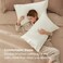 Bedsure Queen Pillow Cases Set of 2 Ivory Brushed Microfiber Pillowcase 2 Pack Super Soft Pillowcase Cream Pillow Case Covers with Envelope Closure for Kids Wrinkle Fade Resistant 20x30 Inches
