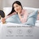 Bedsure Satin Pillowcase 2 Pack Similar to Silk Pillow Cases Standard Size Pillow Case for Sleeping Women with Envelope Closure Gifts for Women Men Stone Blue 20x26 Inches 2pcs