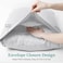 beddingstar Body Pillow Cover 20x72 Body Pillow Case 100 Egyptian Cotton 600 Thread Count Soft Skin Friendly 1 Pack Body Pillowcase with Envelope Closure 20 x 72 Inches Silver Grey