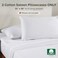 California Design Den King Size Pillowcases 100 Cotton Set of 2 Soft Sateen Weave Cases Fits King Size Pillows Bright White