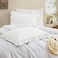 Cobedzy Ruffled Pillow Cases Set of 2 White Standard Pillow Shams Brushed Microfiber Edge Ruffled Soft Pillow Cover with Envelope Closure for Bedding Decor 20x26