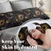 EXQ Home Satin Pillowcase for Hair and Skin Body Multicolor Printed Black Moon Silk Pillowcase 20x54 inches Body Pillow Cases with Envelope Closure Gifts for Women