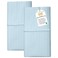 FEATHER & Feather Stitch 100 Cotton Standard Pillow Covers Set of 2 500TC Envelope Closure Pillowcases Soft Luxury Damask Stripe Sateen Weave Pillow Case for Sleeping 20x30 Inches Aqua Stripe