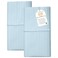 FEATHER & Feather Stitch 100 Cotton Standard Pillow Covers Set of 2 500TC Envelope Closure Pillowcases Soft Luxury Damask Stripe Sateen Weave Pillow Case for Sleeping 20x30 Inches Aqua Stripe