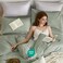 JELLYMONI 100 Natural Cotton Striped King Pillowcases Set 2 Pack White and Green Stripes Pattern Printed Pillow Covers with Envelope ClosurePillows are not Included
