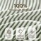JELLYMONI 100 Natural Cotton Striped King Pillowcases Set 2 Pack White and Green Stripes Pattern Printed Pillow Covers with Envelope ClosurePillows are not Included