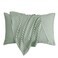 JELLYMONI 100 Natural Cotton Striped King Pillowcases Set 2 Pack White and Green Stripes Pattern Printed Pillow Covers with Envelope ClosurePillows are not Included