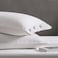 JELLYMONI Pillowcases King Set of 2 Cotton Button Pillow Covers 2036in Cream White Bed Pillow Cases 100 Washed Cotton Soft Breathable Pillows are not Included