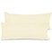 Nestl Body Pillow Cover Soft Pillowcase Lightweight Ivory Microfiber 20x54 Inches Envelope Closure Set of 2