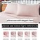 Mohap Pillowcases Queen Pink Set of 2 Envelope Closure End Easy Fit for All Season Cooling Soft and Breathable Material Machine Washable