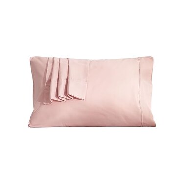 Mohap Pillowcases Queen Pink Set of 2 Envelope Closure End Easy Fit for All Season Cooling Soft and Breathable Material Machine Washable