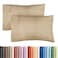CGK Unlimited Queen Pillow Cases Set of 2 Ultra Soft Hotel Quality Pillowcase Covers Comfy Cozy Wrinkle Free Shrinkage and Fade Resistant Machine Washable Pillow Protectors 2 Piece Set Heathered Tan