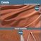 WhatsBedding Body Pillow Cover Cotton Fabric Long Pillowcase Breathable SkinFriendly Envelope Closure Rust 20x54 inch