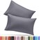 Utopia Bedding King Pillow Cases 2 Pack Envelope Closure Soft Brushed Microfiber Fabric Shrinkage and Fade Resistant Pillow Covers King Size 20 X 40 Inches King Grey