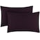 Mellanni Pillow Cases Luxury Extra Soft Cooling Pillow Covers 2 PC Iconic Collection Pillowcases Envelope Closure King 20 x 40 Purple
