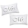 DasyFly 2PCS Mr and Mrs Pillow CasesHis and Hers Couples PillowcasesRomantic Anniversary Engagement Christmas Wedding Gifts for The CoupleBride Shower Gifts Ideas