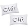 DasyFly 2PCS Mr and Mrs Pillow CasesHis and Hers Couples PillowcasesRomantic Anniversary Engagement Christmas Wedding Gifts for The CoupleBride Shower Gifts Ideas
