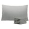 NTBAY Queen Pillowcase Set 4 Pack Brushed Microfiber 20x30 Pillowcases Soft WrinkleFree FadeResistant StainResistant Smoke Grey Pillowcases with Envelope Closure 20x30 Inches Smoke Grey