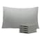 NTBAY Queen Pillowcase Set 4 Pack Brushed Microfiber 20x30 Pillowcases Soft WrinkleFree FadeResistant StainResistant Smoke Grey Pillowcases with Envelope Closure 20x30 Inches Smoke Grey