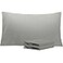 NTBAY King Pillowcase Set 2 Pack Brushed Microfiber 20x36 Pillowcases Soft WrinkleFree FadeResistant StainResistant Smoke Grey Pillowcases with Envelope Closure 20x36 Inches Smoke Grey