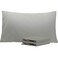 NTBAY King Pillowcase Set 2 Pack Brushed Microfiber 20x36 Pillowcases Soft WrinkleFree FadeResistant StainResistant Smoke Grey Pillowcases with Envelope Closure 20x36 Inches Smoke Grey