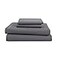 Martex 3 Piece Twin Sheets Set Twin Bed Sheets Set Light Weight Soft Breathable Sheets Brushed Cotton Rich Blend SecureFit Wrinkle Resistant Durable Easy Care Bed Sheets Comfy Sheets Gray