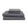 Martex 3 Piece Twin Sheets Set Twin Bed Sheets Set Light Weight Soft Breathable Sheets Brushed Cotton Rich Blend SecureFit Wrinkle Resistant Durable Easy Care Bed Sheets Comfy Sheets Gray