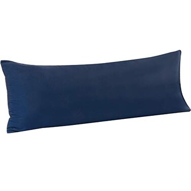 FLXXIE Body Pillow Cover Super Soft Microfiber 20x54 Body Pillow Case Envelope Closure Wrinkle Stain Resistant 20x54 Long Pillowcase Navy