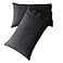 SONORO KATE Luxury Pillowcase Set Brushed Microfiber 1800 Bedding WrinkleBlack 2 Pillowcases King