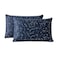 SUSYBAO 100 Cotton Pillowcases Queen Size Set of 2 Navy Blue Constellation Print Bed Pillow Covers Envelope Closure End Pillow Encasement Home Decor Soft Durable Comfortable 20 in x 26 in