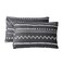 SUSYBAO 100 Cotton Pillowcases Queen Size Set of 2 Black Aztec Geometric Pattern Bed Pillow Covers Envelope Closure End Pillow Encasement Home Decor Soft Lightweight Durable 20 in x 26 in
