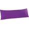 FLXXIE Body Pillow Cover Super Soft Microfiber 20x54 Body Pillow Case Envelope Closure Wrinkle Stain Resistant 20x54 Long Pillowcase Purple