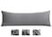 KWLET Body Pillow Cover with Zipper Premium 100 Cotton Pillow Case Soft Removable 21 x54 Body Pilloe Case Pillowcase Long Body Pillow Cover Pillow Protector Cushion Cover Long Pillow Case Grey