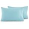 Elegant Comfort Luxury UltraSoft 2Piece Pillowcase Set 1500 Premium Hotel Quality Microfiber Double Brushed Wrinkle Resistant King Size Aqua Blue