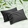 Bedsure Pillow Cases Queen Cooling Pillow Cases Rayon Derived from Bamboo Black Pillowcases Queen Size Set of 2 PureWoven Silky Soft Bedding Pillow Covers with Envelope Closure 20x30 Inches