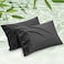 Bedsure Pillow Cases Queen Cooling Pillow Cases Rayon Derived from Bamboo Black Pillowcases Queen Size Set of 2 PureWoven Silky Soft Bedding Pillow Covers with Envelope Closure 20x30 Inches