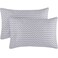 Mellanni Pillow Cases Luxury Extra Soft Cooling Pillow Covers 2 PC Iconic Collection Pillowcases Envelope Closure King 20 x 40 Chevron Gray