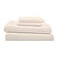 Martex 4 Piece Queen Bed Sheets Set Queen Bed Sheets Light Weight Soft Breathable Sheets Brushed Cotton Rich Blend SecureFit Wrinkle Resistant Durable Easy Care Bed Sheets Comfy Sheets Ivory