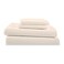 Martex 4 Piece Queen Bed Sheets Set Queen Bed Sheets Light Weight Soft Breathable Sheets Brushed Cotton Rich Blend SecureFit Wrinkle Resistant Durable Easy Care Bed Sheets Comfy Sheets Ivory